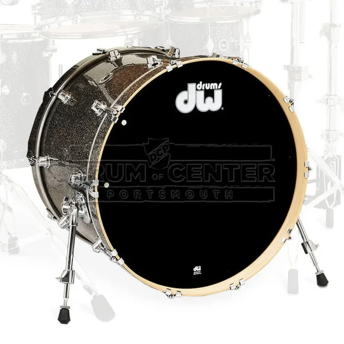 DW DWe Electronic/Acoustic Bass Drum 22×16 Black Galaxy