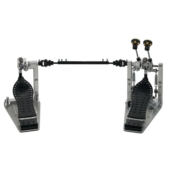 DW MFG Series Machined Chain Drive Double Pedal w/ Bag, Black Edition