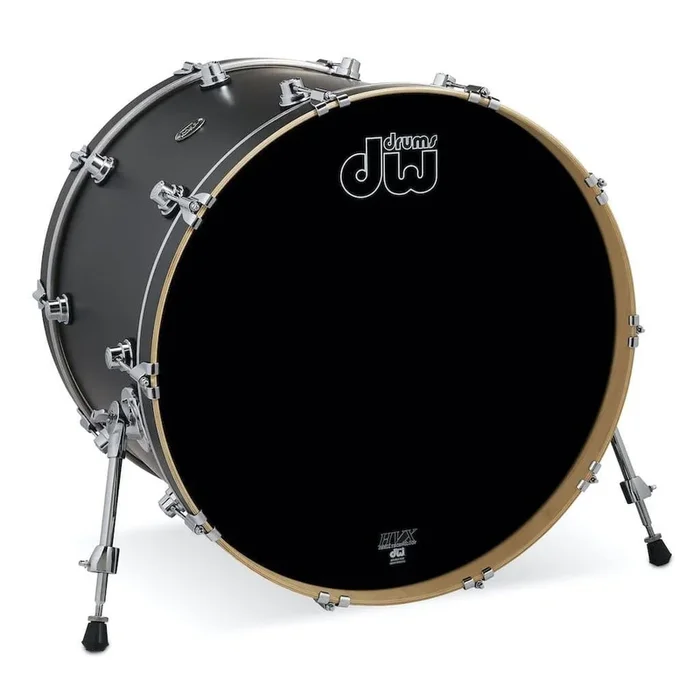 DW Performance Bass Drum 24×18 Hard Satin Charcoal Metallic