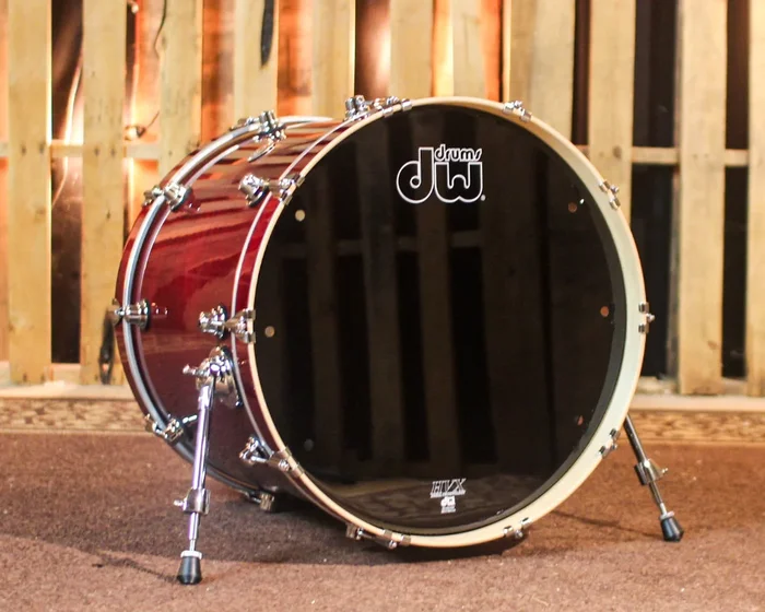DW Performance Cherry Stain Bass Drum – 18×22