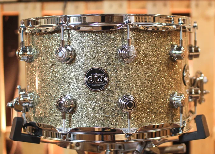 DW Performance Ginger Glitter Glass Snare Drum – 8×14