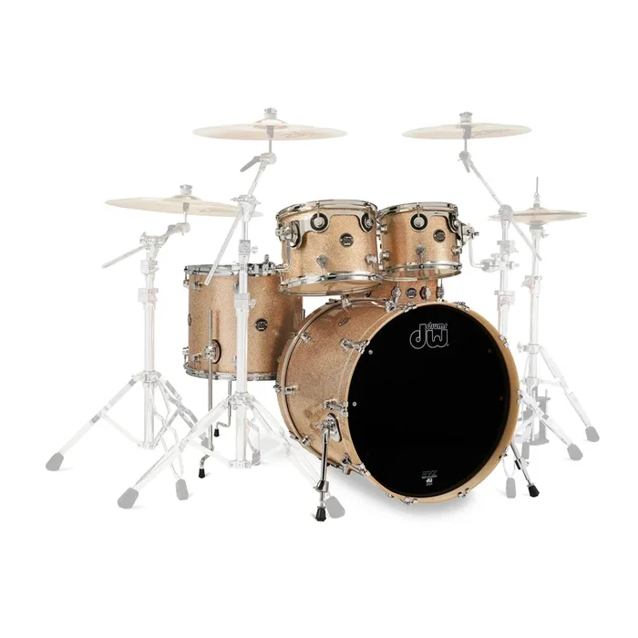 DW Performance Series 5pc 8-Ply Maple Shell Pack – Bermuda Sparkle