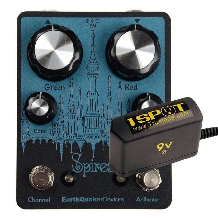 Earthquaker Devices Spires Double Fuzz Bundle w/ Truetone 1 Spot Space Saving 9v Adapter