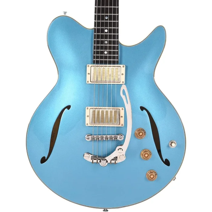 Eastman Romeo LA Thinline Semi-Hollow Electric Guitar – Celestine Blue