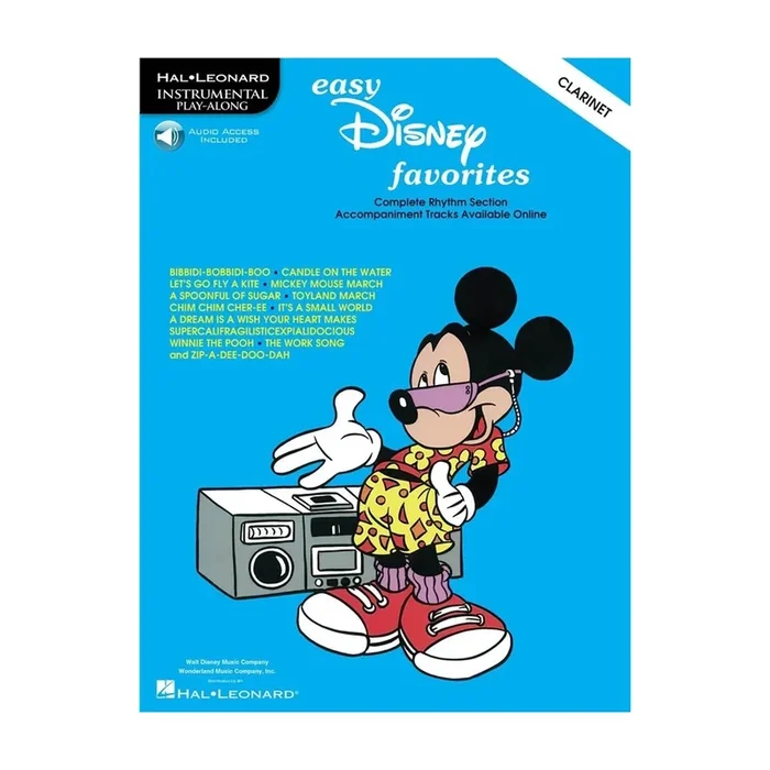 Easy Disney Favorites: Clarinet Play-Along Pack