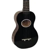 Eddy Finn Minnow EF-MN-BK Ukulele, Matching Black Gig Bag Included