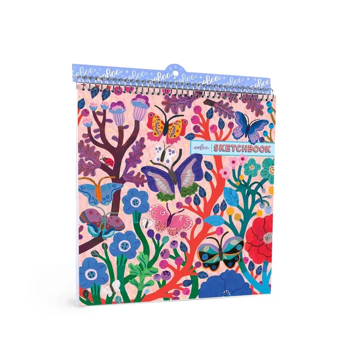 eeBoo butterflies square sketchbook