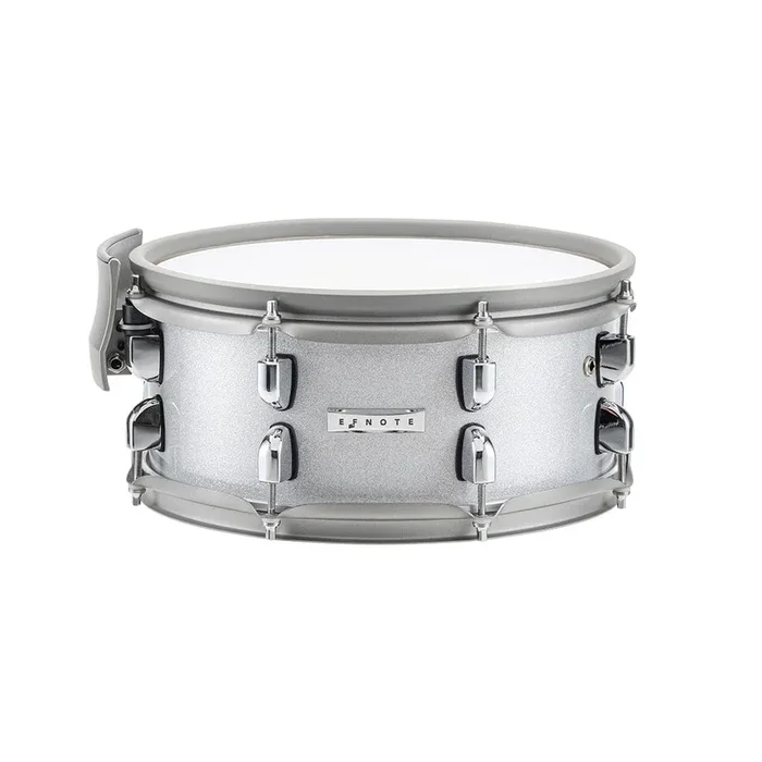 EFNOTE Full Shell Snare Drum Pad 12×5 White Sparkle