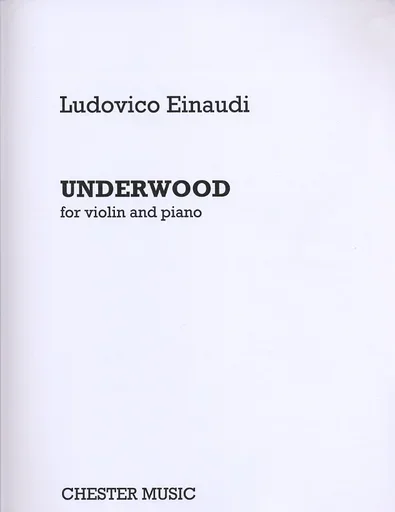 Einaudi, Ludovico: Underwood (violin & piano)
