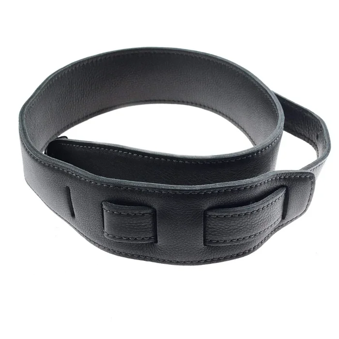 El Dorado Durango Suave Leather Guitar Strap 2.5 Inch – Black/Black