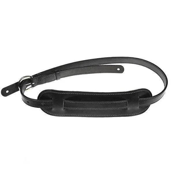 El Dorado Vintage Plain 1″ Medium/Large Leather Strap Black
