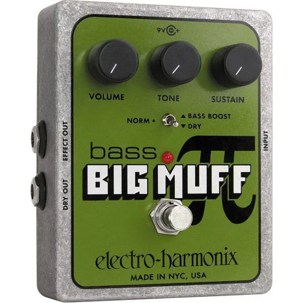 Electro-Harmonix XO Bass Big Muff PI Distortion Effects Pedal