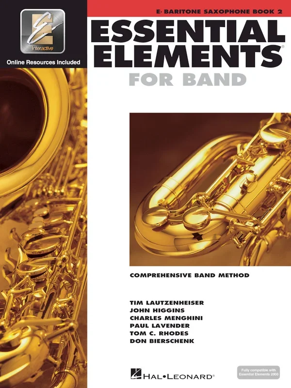 Elementos Esenciales Para Banda – Libro 2 de Saxofón Barítono en Mi bemol
