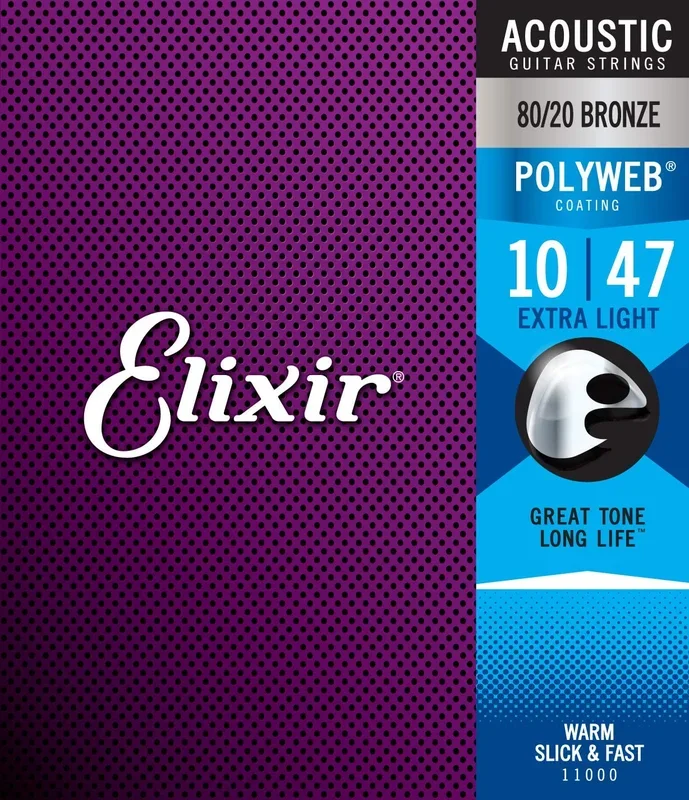 Elixir 11000 Polyweb 80/20 Bronze Acoustic Strings