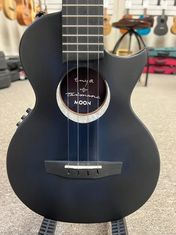 Enya Taimane Signature Moon Tenor Ukulele w/Case – Acoustic Plus – EUT-Moon Blue