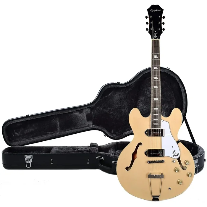 Epiphone Casino Natural CH and Epiphone Hardshell Case Bundle