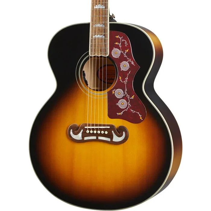 Epiphone Inspired By Gibson J-200 Acoustic Guitar, Aged Vintage Sunburst Gloss