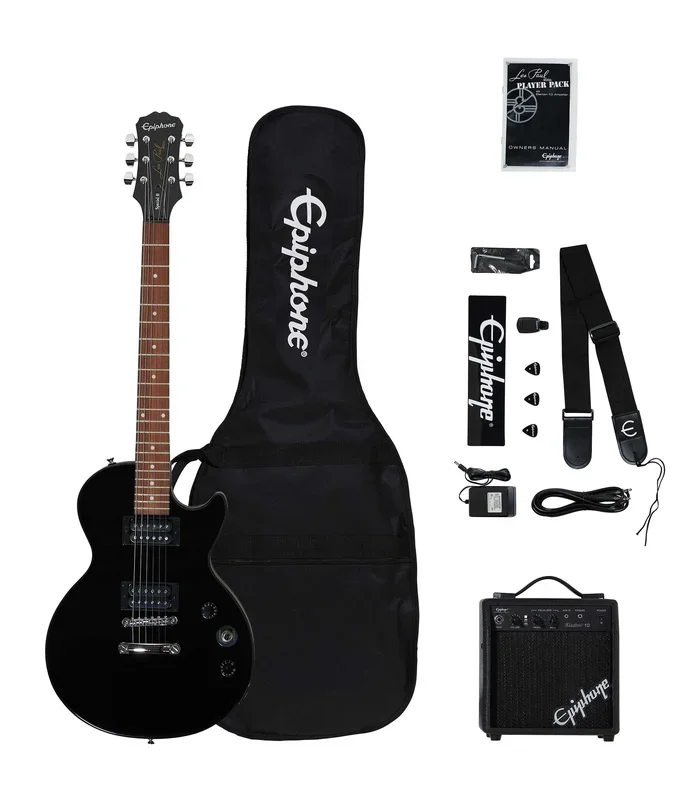 Epiphone Les Paul Electric Guitar Player Pack – Ebony