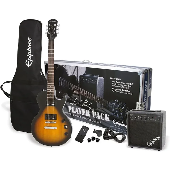 Epiphone Les Paul Electric Guitar Player Pack – Vintage Sunburst