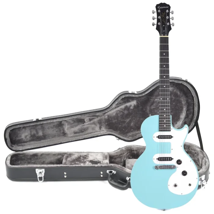 Epiphone LP SL Pacific Blue and Epiphone Hardshell Case Bundle