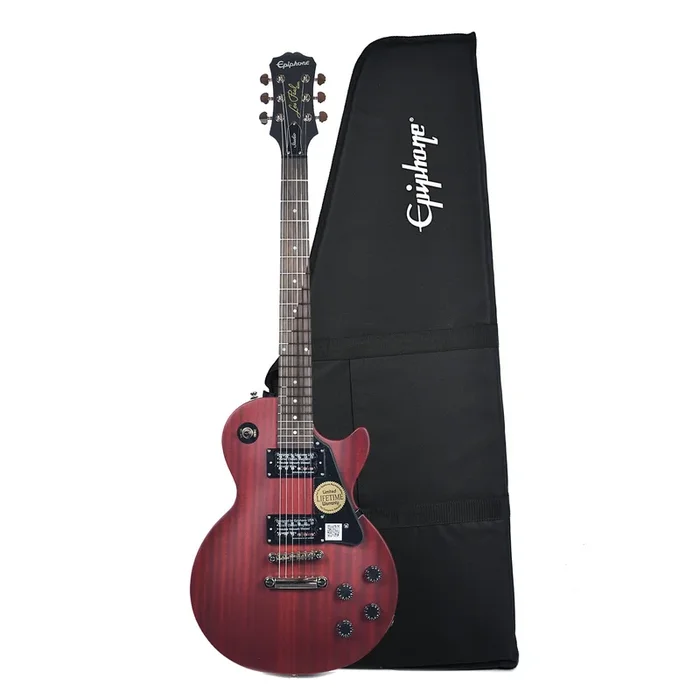 Epiphone LP Studio Worn Cherry CH w/Premium Gig Bag