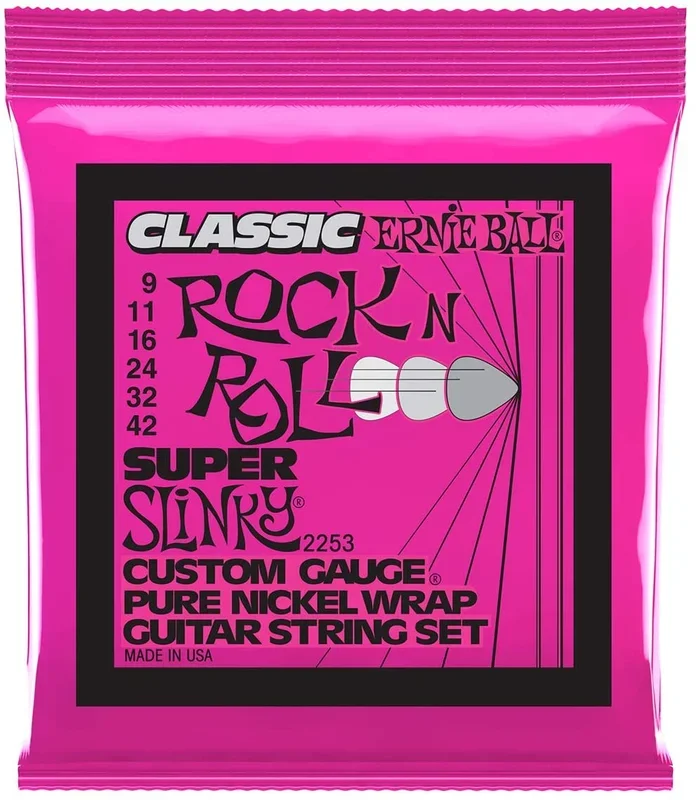 Ernie Ball 2253 Classic Pure Nickel Super Slinky String Set (09 – 42)