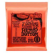 Ernie Ball 2615 Skinny Top Heavy Bottom Slinky Nickel-wound Electric Guitar String – .010-.062, 7-string