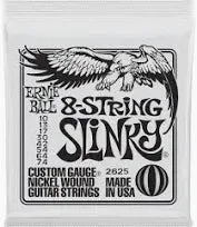 Ernie Ball 2625 Regular Slinky Nickel Wound Electric Guitar Strings – .010-.074 8-string