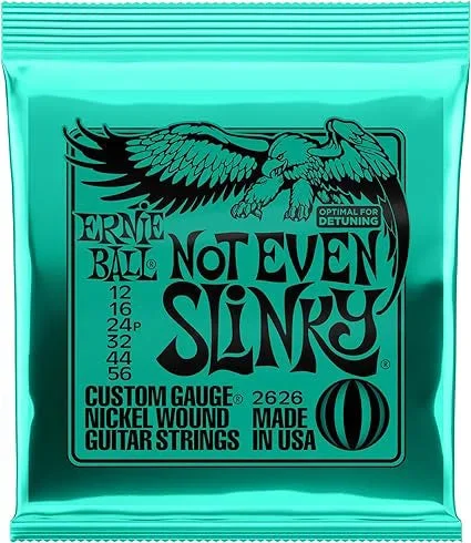Ernie Ball 2626 Not Even Slinky Nickel Wound Electric Guitar Strings – .012-.056 – P02626
