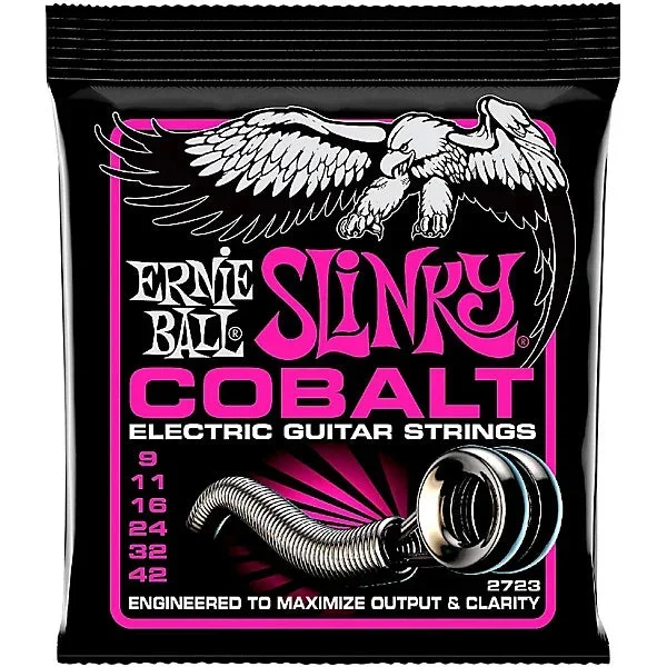 Ernie Ball 2723 Super Slinky Cobalt Electric Guitar Strings – .009-.042 – PO2723