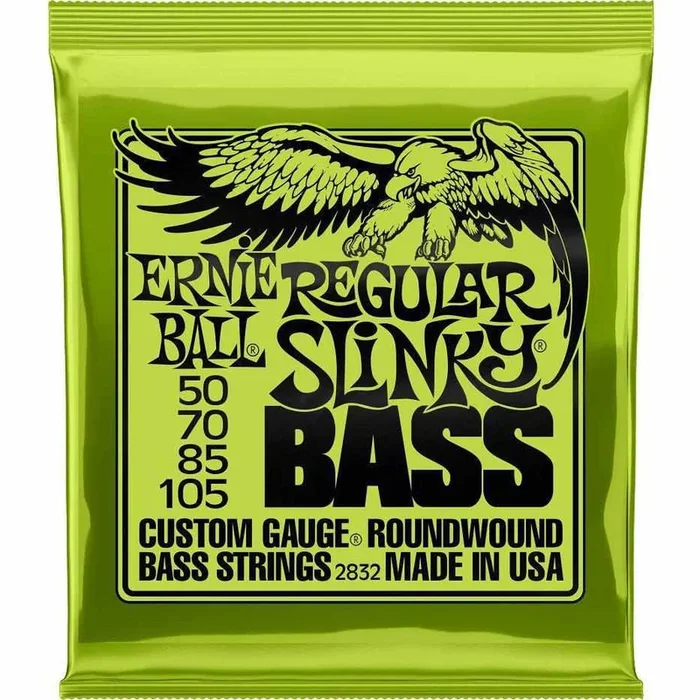 Ernie Ball 2832 Regular Slinky Nickel Wound Electric Bass Strings 50-105