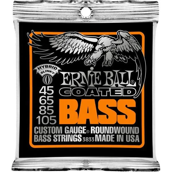 Ernie Ball 3833 Coated Bass Strings – Hybrid Slinky