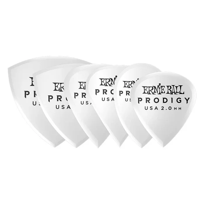 Ernie Ball 9343 Multipack Prodigy Guitar Picks – Pack of 6 – 2.0mm White