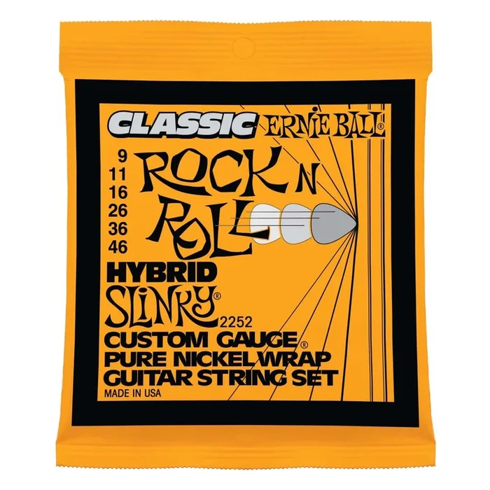 Ernie Ball Classic Pure Nickel Hybrid Slinky Set, .009 – .046