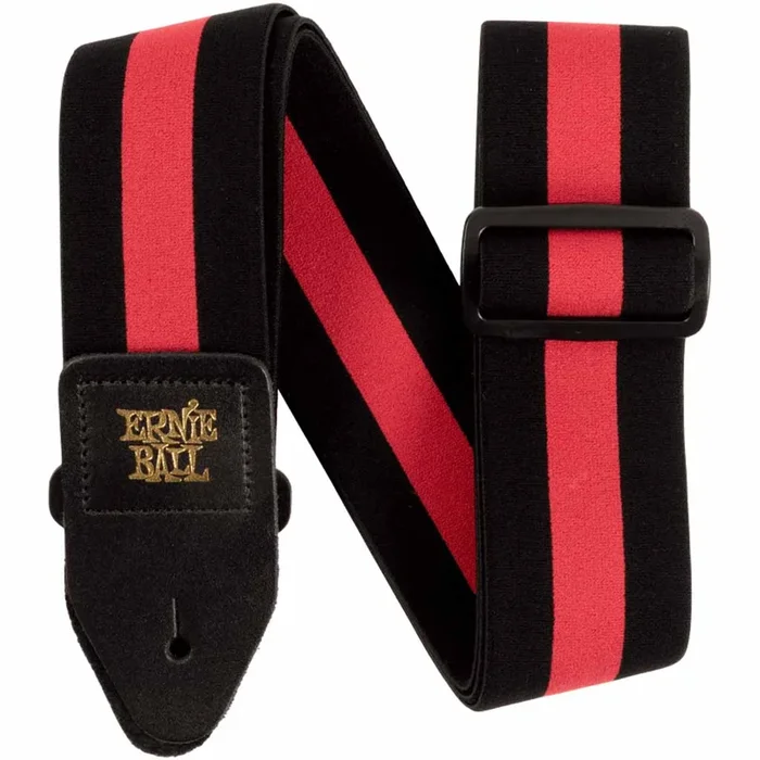 Ernie Ball Comfort Stretch Guitar/Bass Strap – Racer Red