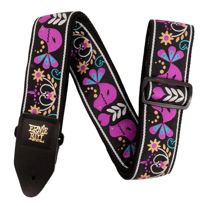 Ernie Ball Jacquard Strap – Purple Bird Lupin