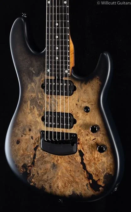 Ernie Ball Music Man Jason Richardson Cutlass 7 Buckeye Burl (409)