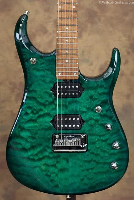 Ernie Ball Music Man JP15, Quilt Teal Burst B-Stock