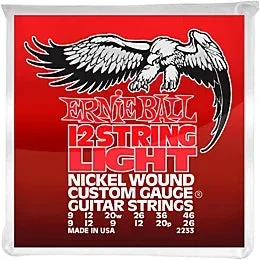 Ernie Ball PO2233 Nickel 12-String Light Electric Guitar Strings