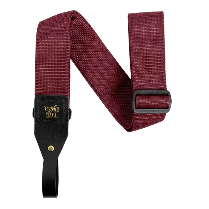 Ernie Ball Polypro Acoustic Guitar Strap – Burgundy