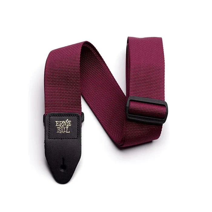 Ernie Ball Polypro Guitar Strap, Burgundy