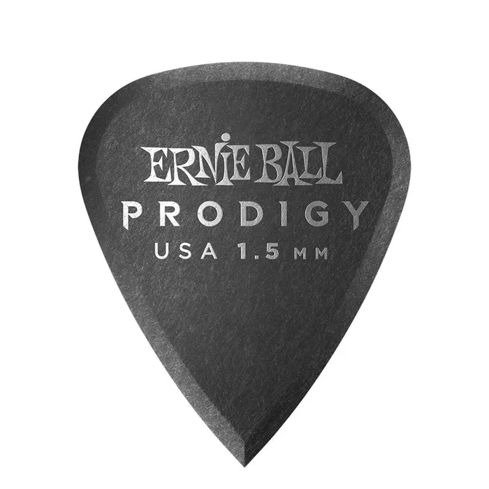 Ernie Ball Prodigy 1.5mm Standard Guitar Picks 6-Pack in Black