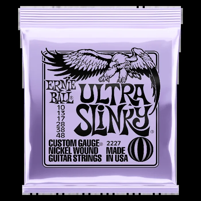 Ernie Ball Ultra Slinky Nickel Wound Electric Guitar Strings – 10-48 Gauge
