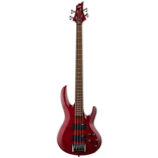 ESP LTD B-204FM 4-String Bass Guitar – See Thru Red