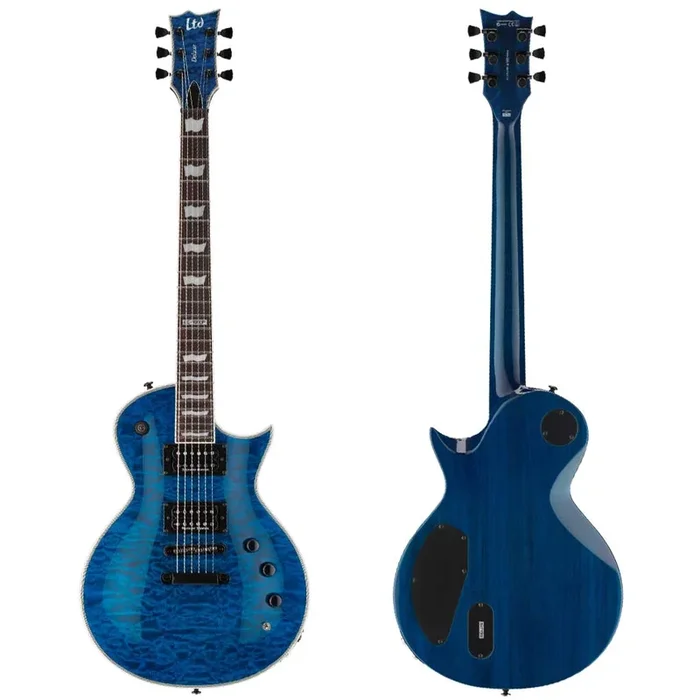 ESP LTD EC-1000 Piezo Electric Guitar – See-Thru Blue