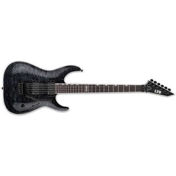 ESP LTD MH401FR Quilted Maple Top Electric Guitar – See Thru Black