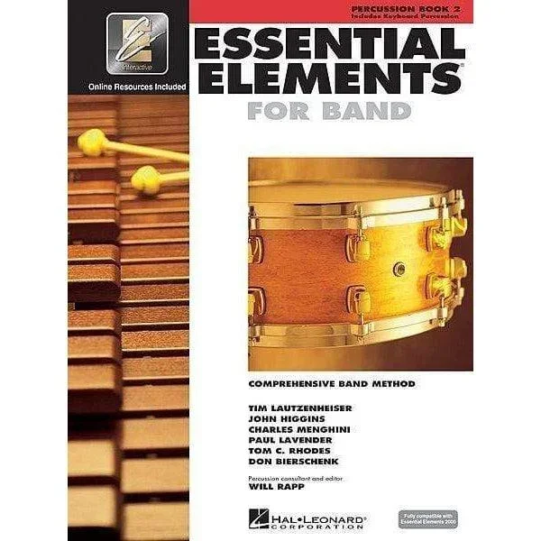 Essential Elements For Band Book 2 with EEi – Percussion