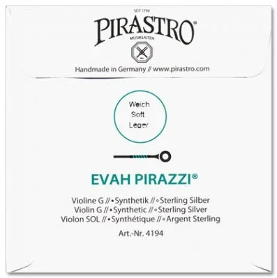 Evah Pirazzi Violin G String – 4/4 – Light Gauge (Synthetic/Silver)