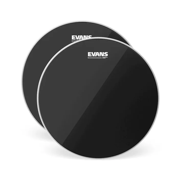 Evans 16″ Black Resonant Tom Drum Head (2 Pack Bundle)