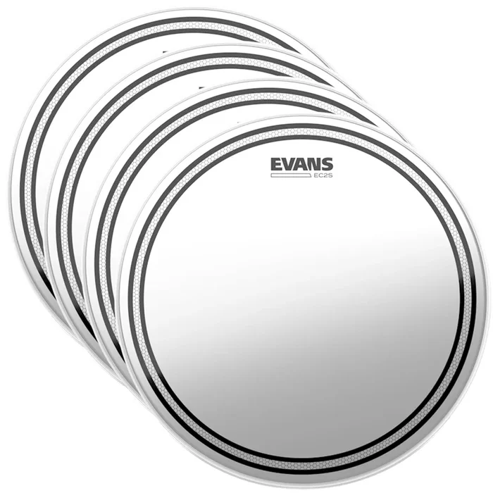 Evans 18″ EC2 Coated SST (4 Pack Bundle)